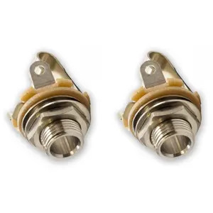 Fender 1/4" Mono Guitar Output Jack Socket - 2 Pack