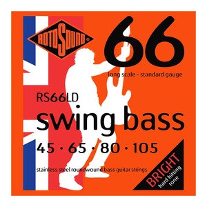 Rotosound RS66LD Swing Bass Stainless Steel 45-105 Bass Strings
