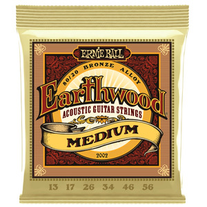 Ernie Ball Earthwood Acoustic Strings - 2002 Earthwood Medium 13-56