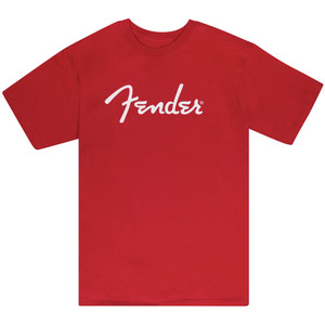 Fender T-Shirt - Spaghetti Logo / Dakota Red