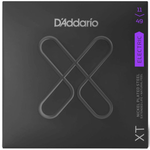 D'Addario XT Coated Nickel Electric Guitar Strings - 11-49