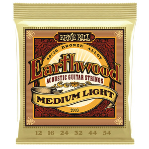 Ernie Ball Earthwood Acoustic Strings - 2003 Earthwood Medium Light 12-54