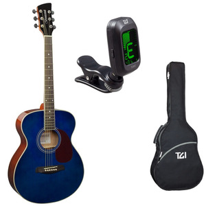 Brunswick BF200 Acoustic Guitar Package with Bag & Tuner - Blue