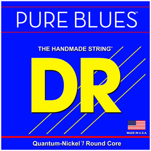 DR Pure Blues Quantum Nickel Round Core Bass Strings - 4 String Set - Medium PB45: 45-105