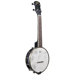 Kala KA-BNJ-C Black Maple Concert Banjo Ukulele with Bag