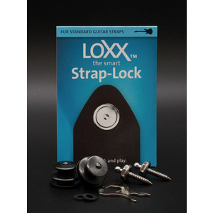 LOXX Strap Locks for Electric Guitar and Bass - Black Copper