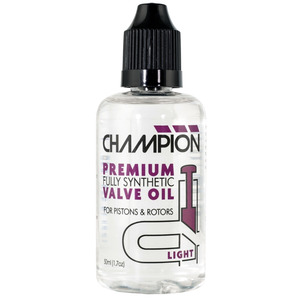Champion Premium Fully Synthetic Valve Oil - Light - 50ml Bottle