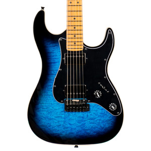 Jet JS-450 HSS Electric Guitar  - Trans Blue / Black Burst