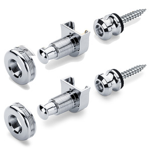 Schaller S Locks Guitar Strap Locks - S Locks Guitar Strap Locks In Chrome