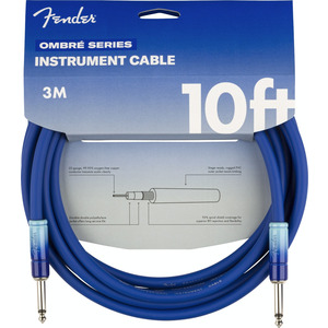 Fender Ombre Series Instrument Cable 10ft  - Belair Blue