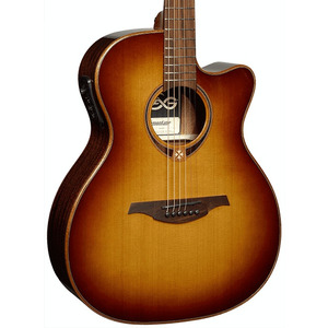 Lag T118ACE Tramontane Auditorium Electro Acoustic - Brown Shadow Burst