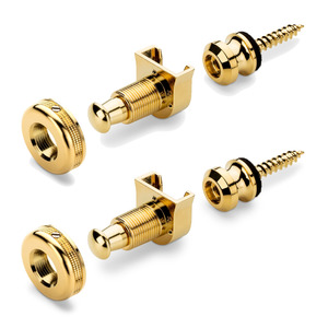 Schaller S Locks Guitar Strap Locks - S Locks Guitar Strap Locks In Gold