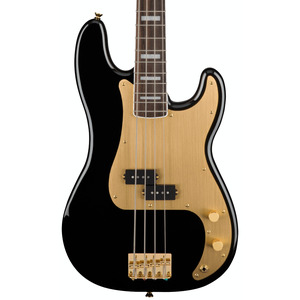 Squier 40th Anniversary P Bass Gold Edition - Black