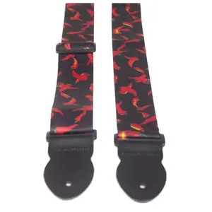 Leather Graft Graphic Series Guitar Strap  - Chillie
