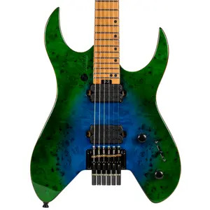 Spira S500 Headless Electric Guitar - Green Burst