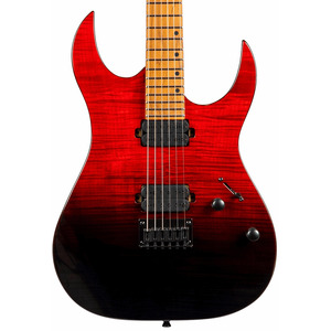 Spira S-450 Electric Guitar - Transparent Red Black / Flamed Maple