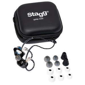 Stagg 4 Driver In-Ear Stage Monitor Headphones - Black