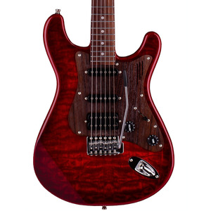 Magneto U-One Sonnet Modern US-2300 HSS Electric Guitar  - See Thru Red