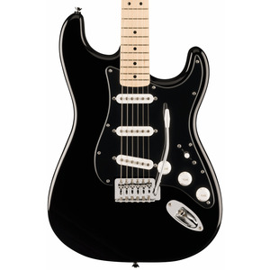 Squier FSR Sonic Stratocaster - Black / Black Pickguard