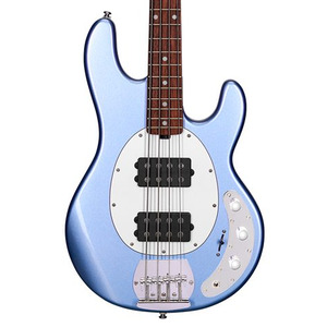 Sterling by Musicman Stingray Ray4 HH Bass Guitar  - Lake Metallic Blue