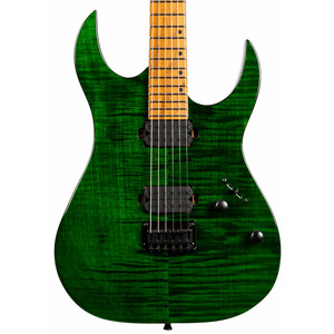 Spira S-450 Electric Guitar - Transparent Green / Flamed Maple