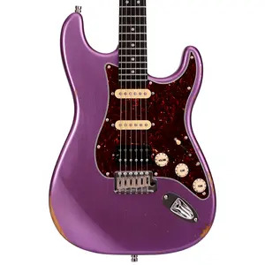 Patina PS-7 Relic Electric Guitar HSS  - Purple
