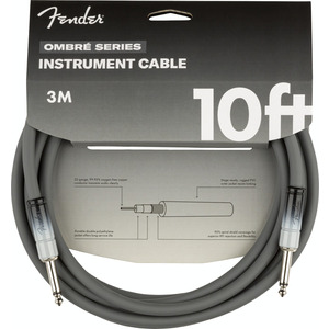 Fender Ombre Series Instrument Cable 10ft  - Silver Smoke