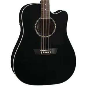 Washburn Apprentice D5CE Dreadnought Electro Acoustic Guitar - Black