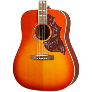 Epiphone Inspired by Gibson Hummingbird All-Solid Electro Acoustic - Aged Cherry Sunburst Gloss