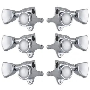 Grover Roto-Grip Locking Rotomatics Machine Heads Set 3+3 - Keystone Buttons