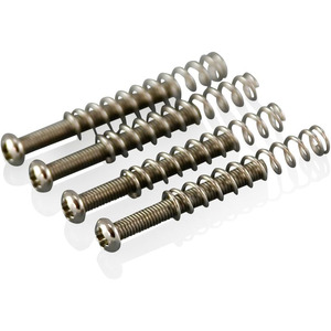 Guitar Gear Pickup Height Screws With Springs (4 Pack) - Chrome