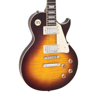 Vintage V100 Guitar Flame Iced Tea