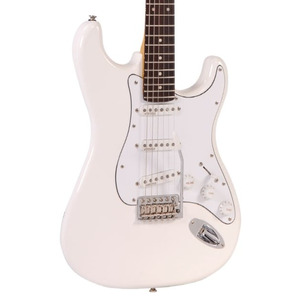 Vintage V6 ReIssued Electric Guitar - Olympia White 'Filmore'