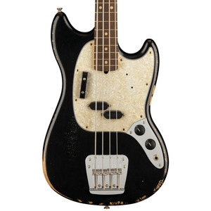 Fender Justin Meldal-Johnsen Road Worn Mustang Bass  - Black