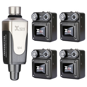 Xvive Digital In Ear Wireless System with 4 Receivers