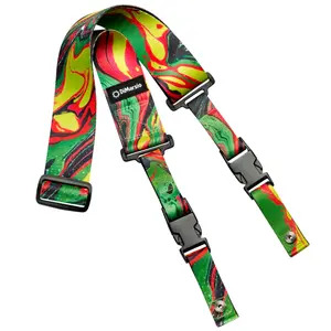 DiMarzio DD2240 ClipLock Steve Vai 2" Quick Release Guitar Strap  - Green Universe