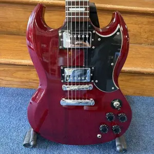 SECONDHAND Vintage VS6 SG Style Electric Guitar - Cherry Red