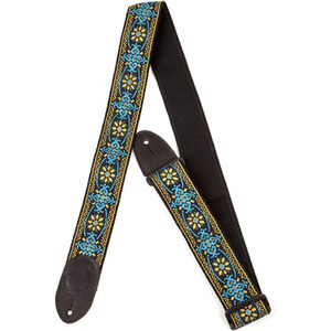 Gretsch G Brand Strap - Blue & Orange With Black Ends