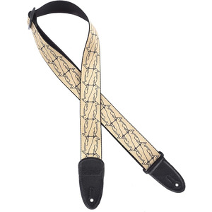 Gretsch Alternating Penguins Strap - Gold & Black