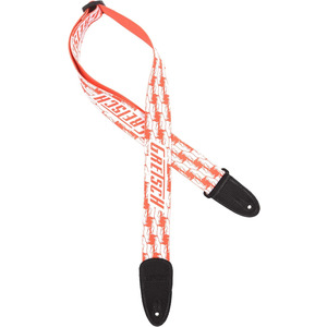 Gretsch Alternating Penguins Strap - Orange & White