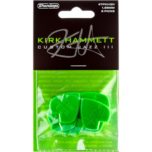 Jim Dunlop Kirk Hammett Jazz III Guitar Plectrums - 6 Pack