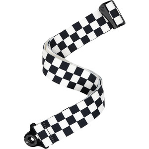 D'Addario Auto Lock Strap  - Skater Checkerboard