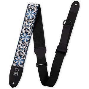 Levy's Right Height 2" Jacquard Hootenanny Strap - Blue/White/Black