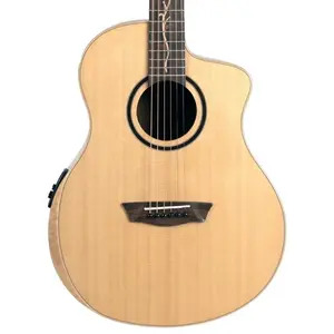 Washburn Bella Tono Suprema SC40SCE Studio Cutaway Electro Acoustic Guitar - Natural