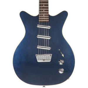 Danelectro 59 Triple Divine Guitar - Blue Metallic