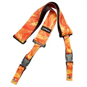 DiMarzio DD2240 ClipLock Steve Vai 2" Quick Release Guitar Strap  - Orange Universe