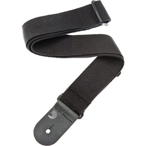 D'Addario Cotton Guitar Strap  - Black
