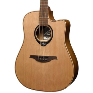 Lag HyVibe 10 HV10DCE H2 Electro-Acoustic Smart Guitar Dreadnought Cutaway