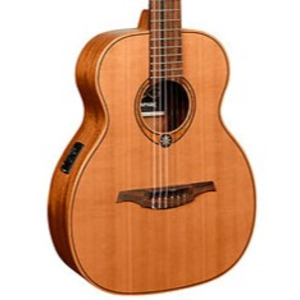 Lag Nylon Red Cedar Travel Electric Acoustic