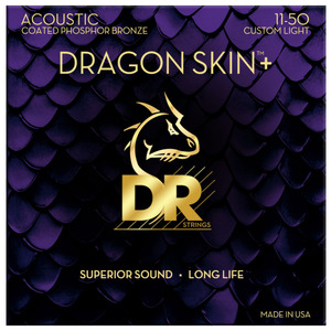 DR Dragon Skin Plus Phosphor Bronze Coated Acoustic Strings